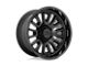 XD Rover Satin Black with Gloss Black Lip 8-Lug Wheel; 24x12; -44mm Offset (15-19 Sierra 2500 HD)