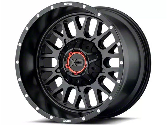 XD Snare Satin Black 8-Lug Wheel; 20x9; 18mm Offset (15-19 Sierra 3500 HD SRW)