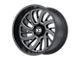 XD Surge Satin Black Milled 8-Lug Wheel; 20x12; -44mm Offset (15-19 Sierra 3500 HD SRW)