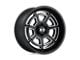 XD Bones Satin Black Milled 8-Lug Wheel; 20x9; 0mm Offset (15-19 Silverado 3500 HD SRW)