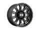 XD Hoss II Satin Black Machined Dark Tint 8-Lug Wheel; 20x9; 0mm Offset (15-19 Silverado 3500 HD SRW)