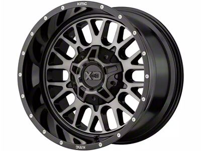 XD Snare Gloss Black with Gray Tint 8-Lug Wheel; 20x9; 0mm Offset (15-19 Silverado 3500 HD SRW)