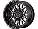 XD Snare Gloss Black with Gray Tint 8-Lug Wheel; 20x9; 0mm Offset (15-19 Silverado 3500 HD SRW)