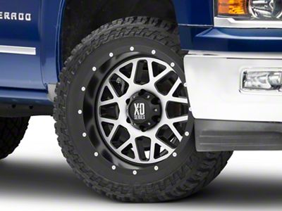 XD Grenade Satin Black Machined 6-Lug Wheel; 22x12; -44mm Offset (15-20 Tahoe)