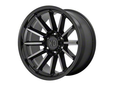 XD Luxe Gloss Black Machined with Gray Tint 6-Lug Wheel; 20x9; 18mm Offset (15-20 Tahoe)