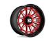 XD Phoenix Candy Red Milled with Black Lip 6-Lug Wheel; 20x9; 0mm Offset (15-20 Tahoe)