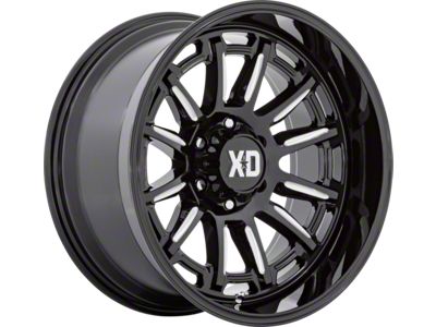 XD Phoenix Gloss Black Milled 6-Lug Wheel; 20x10; -18mm Offset (15-20 Tahoe)