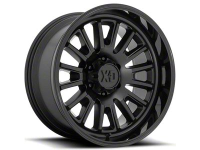 XD Rover Satin Black with Gloss Black Lip 6-Lug Wheel; 20x9; 18mm Offset (15-20 Tahoe)