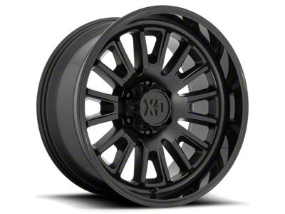 XD Rover Satin Black with Gloss Black Lip 6-Lug Wheel; 22x12; -44mm Offset (15-20 Tahoe)