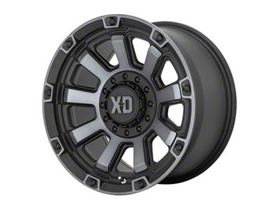 XD Gauntlet Satin Black with Gray Tint 6-Lug Wheel; 17x9; 0mm Offset (15-20 Yukon)