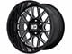 XD Grenade 2 Gloss Black Milled 6-Lug Wheel; 20x12; -44mm Offset (15-20 Yukon)