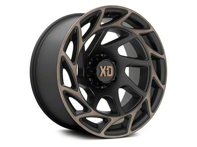 XD Onslaught Satin Black with Bronze Tint 6-Lug Wheel; 22x12; -44mm Offset (15-20 Yukon)