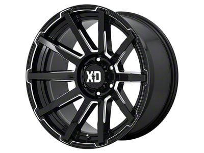 XD Outbreak Gloss Black Milled 6-Lug Wheel; 20x9; 0mm Offset (15-20 Yukon)