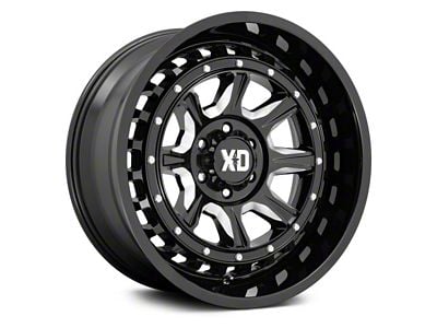 XD Outlander Gloss Black Milled 6-Lug Wheel; 20x10; -18mm Offset (15-20 Yukon)