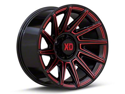 XD Specter Gloss Black with Red Tint 6-Lug Wheel; 20x10; -18mm Offset (15-20 Yukon)