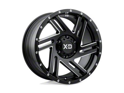 XD Swipe Satin Black Milled 8-Lug Wheel; 20x10; -18mm Offset (17-22 F-250 Super Duty)