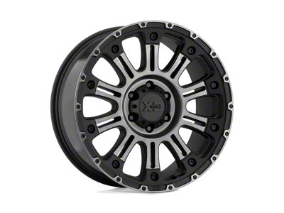 XD Hoss II Satin Black Machined with Gray Tint 8-Lug Wheel; 20x9; -12mm Offset (17-22 F-350 Super Duty SRW)