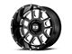 XD Delta Gloss Black Milled 6-Lug Wheel; 22x14; -76mm Offset (99-06 Sierra 1500)