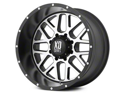 XD Grenade Satin Black Machined 6-Lug Wheel; 18x9; -12mm Offset (99-06 Sierra 1500)