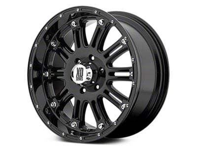 XD Hoss Gloss Black 6-Lug Wheel; 18x9; 18mm Offset (99-06 Sierra 1500)