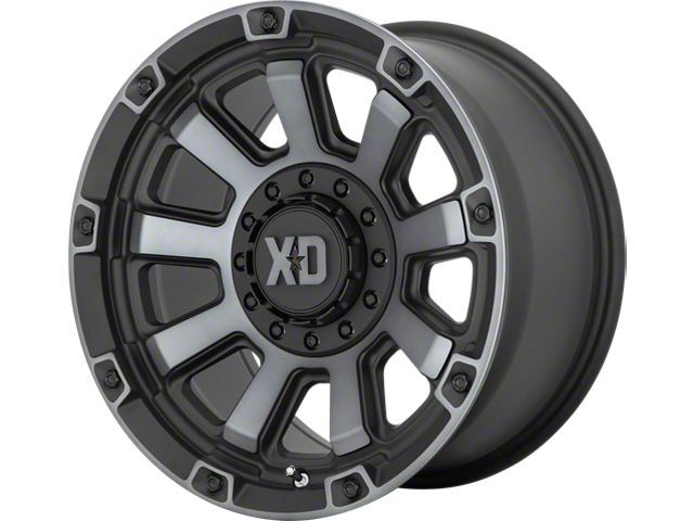 XD Gauntlet Satin Black with Gray Tint 6-Lug Wheel; 20x9; 0mm Offset (99-06 Silverado 1500)