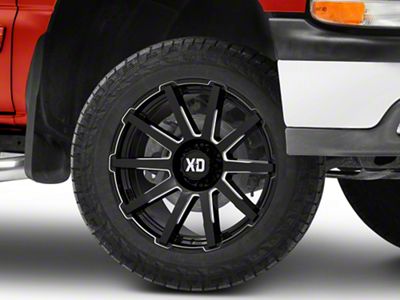 XD Outbreak Gloss Black Milled 6-Lug Wheel; 20x9; 18mm Offset (99-06 Silverado 1500)