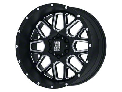 XD Grenade Satin Black Milled 8-Lug Wheel; 20x10; -24mm Offset (19-24 RAM 2500)