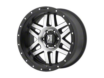 XD Machete Machined Face with Black Ring 6-Lug Wheel; 16x8; 0mm Offset (19-23 Ranger)