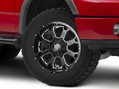 XD Buck 25 Gloss Black Milled 6-Lug Wheel; 20x10; -24mm Offset (04-08 F-150)