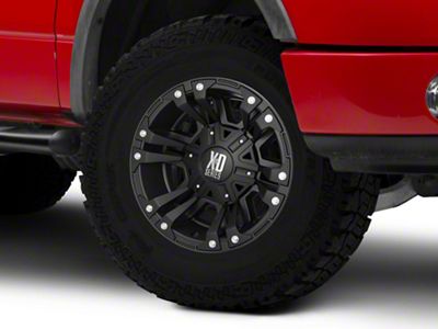 XD Monster II Matte Black 6-Lug Wheel; 17x9; -12mm Offset (04-08 F-150)