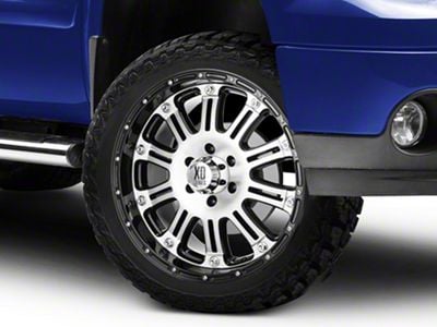 XD Hoss Gloss Black Machined 6-Lug Wheel; 22x9.5; 30mm Offset (07-13 Sierra 1500)