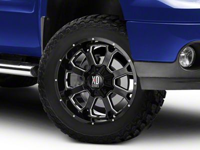 XD Buck 25 Gloss Black Milled 6-Lug Wheel; 20x9; 0mm Offset (07-13 Sierra 1500)