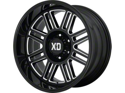 XD Cage Gloss Black Milled 6-Lug Wheel; 20x10; -18mm Offset (07-13 Silverado 1500)