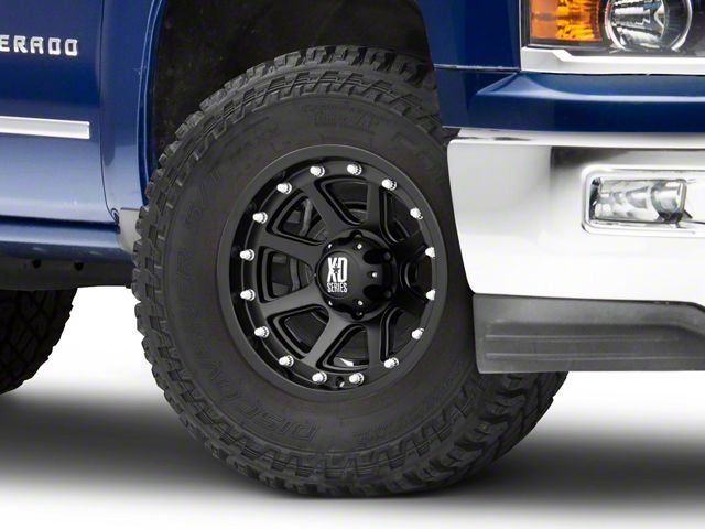 XD Addict Matte Black 6-Lug Wheel; 17x9; -12mm Offset (14-18 Silverado 1500)