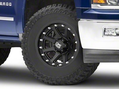 XD Addict Matte Black 6-Lug Wheel; 18x9; 18mm Offset (14-18 Silverado 1500)