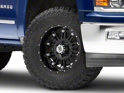 XD Hoss Gloss Black 6-Lug Wheel; 18x9; 18mm Offset (14-18 Silverado 1500)