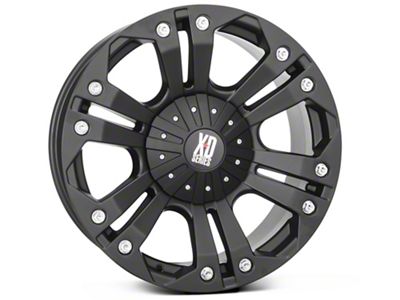 XD Monster Matte Black 6-Lug Wheel; 18x9; 18mm Offset (19-24 Sierra 1500)