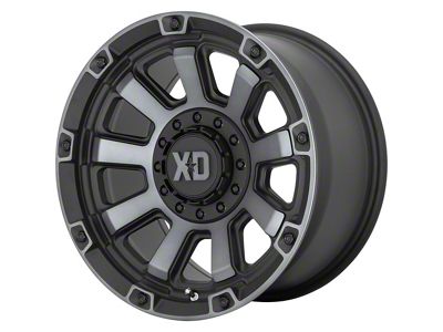 XD Gauntlet Satin Black with Gray Tint 6-Lug Wheel; 20x10; -18mm Offset (21-24 F-150)
