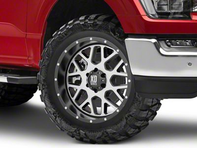 XD Grenade Satin Black with Machined Face 6-Lug Wheel; 20x9; 18mm Offset (21-24 F-150)