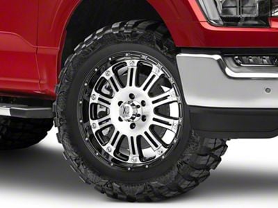 XD Hoss Gloss Black Machined 6-Lug Wheel; 20x9; 30mm Offset (21-25 F-150)