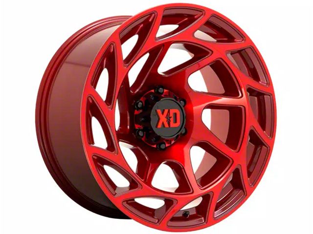XD Onslaught Candy Red 8-Lug Wheel; 20x9; 0mm Offset (23-24 F-350 Super Duty SRW)