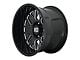 XD Grenade 2 Gloss Black Milled 6-Lug Wheel; 18x9; 18mm Offset (2024 Ranger)