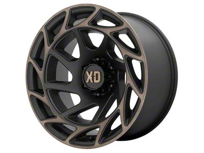 XD Onslaught Satin Black with Bronze Tint 6-Lug Wheel; 17x9; 0mm Offset (2024 Ranger)