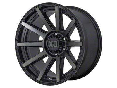 XD Outbreak Satin Black with Gray Tint 6-Lug Wheel; 20x10; 12mm Offset (2024 Ranger)