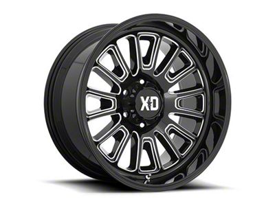XD Rover Gloss Black Milled 6-Lug Wheel; 20x9; 18mm Offset (2024 Ranger)