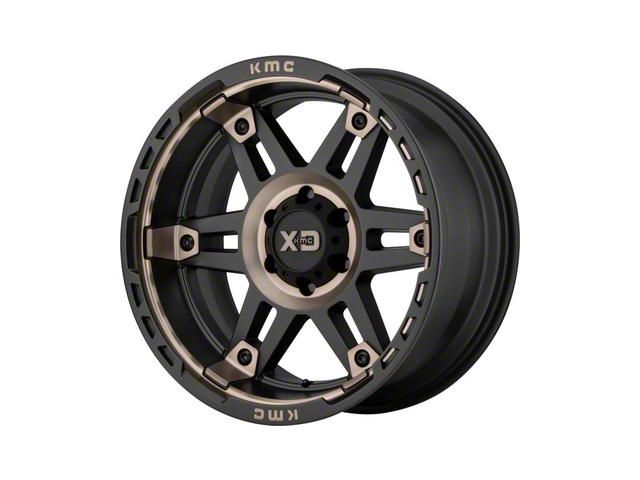 XD Spy II Satin Black Dark Tint 6-Lug Wheel; 20x9; 0mm Offset (2024 Ranger)