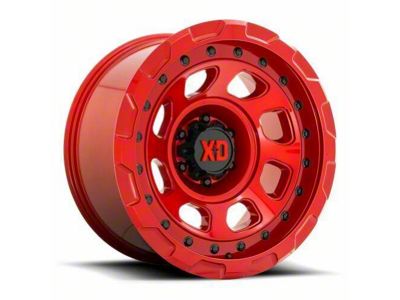 XD Storm Candy Red 6-Lug Wheel; 20x10; -18mm Offset (2024 Ranger)