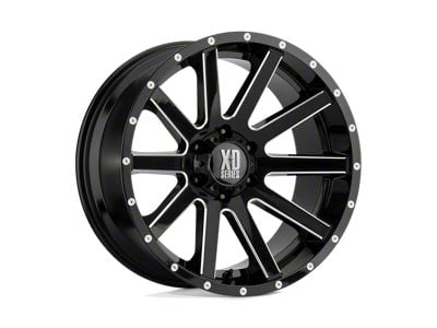 XD Heist Satin Black Milled 6-Lug Wheel; 17x9; 30mm Offset (91-96 Dakota)