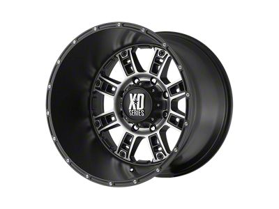 XD Riot Matte Black Machined 6-Lug Wheel; 20x9; 18mm Offset (91-96 Dakota)