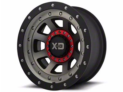 XD FMJ Satin Black with Dark Tint 5-Lug Wheel; 17x9; -12mm Offset (94-01 RAM 1500)